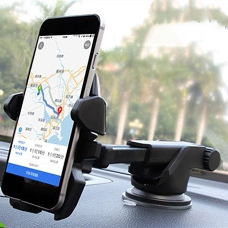 HKM-671827 Telescopic Car Suction Cup Phone Holder for Universal Compatibility