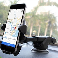 HKM-671827 Telescopic Car Suction Cup Phone Holder for Universal Compatibility