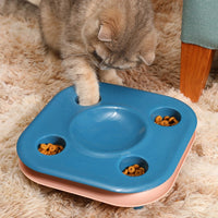 HKM-6718653 Multifunctional Cat Food Bowl and Track Toy with Amusement Plate for Intelligent Eating