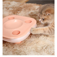 HKM-6718653 Multifunctional Cat Food Bowl and Track Toy with Amusement Plate for Intelligent Eating
