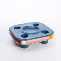 HKM-6718653 Multifunctional Cat Food Bowl and Track Toy with Amusement Plate for Intelligent Eating