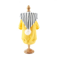 HKM-6719037 Korean Cotton Sweater for Dogs in Bean Green and Yellow - Autumn & Winter Style