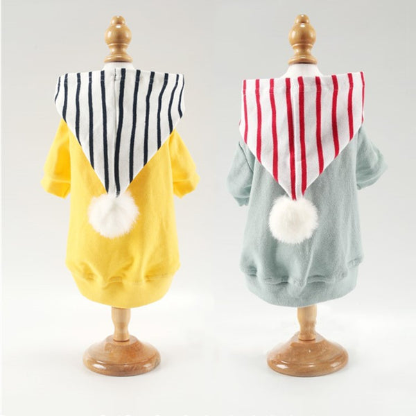 HKM-6719037 Korean Cotton Sweater for Dogs in Bean Green and Yellow - Autumn & Winter Style