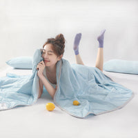 HKM-6719293 Cool Silk Watermelon Quilt - Lightweight Polyester Fiber, Multiple Size Options Available