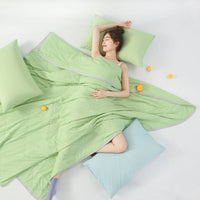 HKM-6719293 Cool Silk Watermelon Quilt - Lightweight Polyester Fiber, Multiple Size Options Available