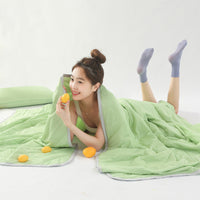 HKM-6719293 Cool Silk Watermelon Quilt - Lightweight Polyester Fiber, Multiple Size Options Available