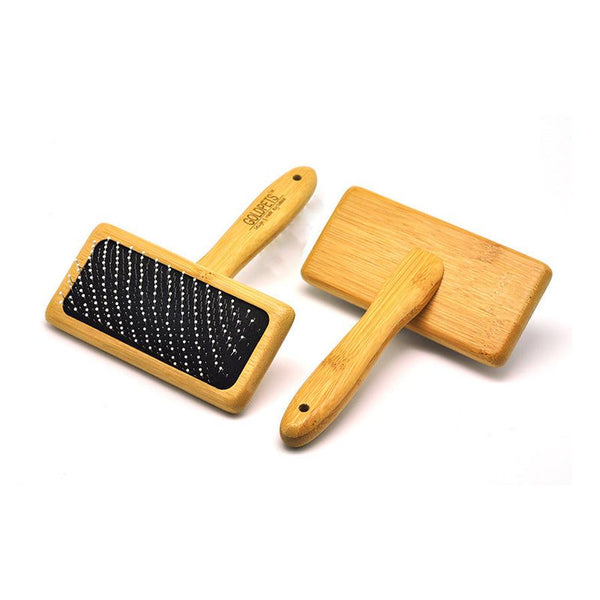HKM-672019 Bamboo Wood Air Cushion Needle Comb for Pet Grooming - Available in Small, Medium, and Large Sizes