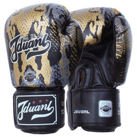 HKM-672019 Mad Python Boxing Gloves - PU Leather, 8oz/10oz/12oz/14oz - Black/White/Red - Ideal for Fighting, Boxing, Sanshou, Muay Thai