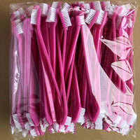 HKM-6720317 Pet Long Handle Double Head Toothbrush for Gingival Care in Various Colors