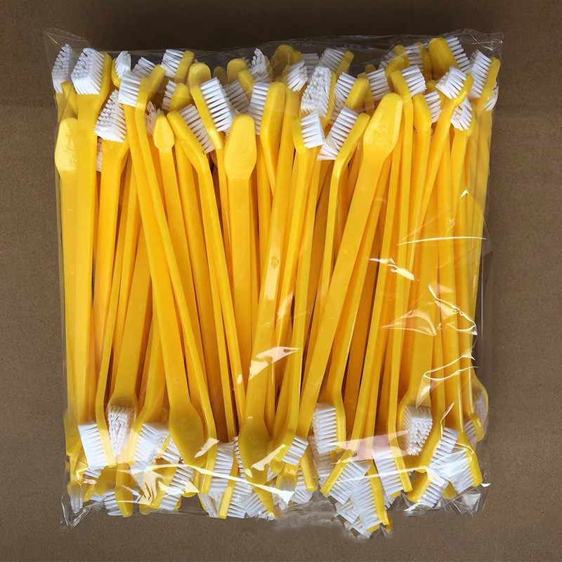 HKM-6720317 Pet Long Handle Double Head Toothbrush for Gingival Care in Various Colors