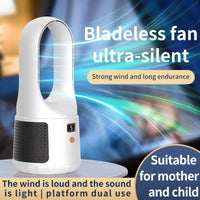 HKM-672147 Portable Bladeless Desk Fan – Rechargeable Personal Cooling Device for Home and Office Use