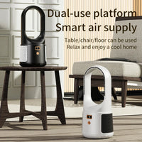 HKM-672147 Portable Bladeless Desk Fan – Rechargeable Personal Cooling Device for Home and Office Use