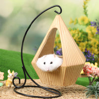 HKM-6722493 Hamster Swing Cradle Hammock Ceramic Hideaway for Small Pets - Fun and Cozy Space