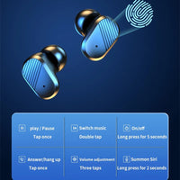 HKM-672275 TWS Wireless Earphones with Touch Control, BT-5.2, Stereo Sound, Waterproof Design, Built-in Microphone, Charging Box Included