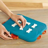 HKM-6723261 Interactive Educational Dog Food Feeder Toy - Slow Feeding Puzzle with 6 Snack Compartments for Dogs