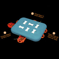 HKM-6723261 Interactive Educational Dog Food Feeder Toy - Slow Feeding Puzzle with 6 Snack Compartments for Dogs