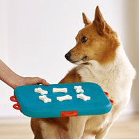 HKM-6723261 Interactive Educational Dog Food Feeder Toy - Slow Feeding Puzzle with 6 Snack Compartments for Dogs