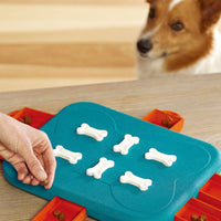 HKM-6723261 Interactive Educational Dog Food Feeder Toy - Slow Feeding Puzzle with 6 Snack Compartments for Dogs