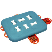 HKM-6723261 Interactive Educational Dog Food Feeder Toy - Slow Feeding Puzzle with 6 Snack Compartments for Dogs