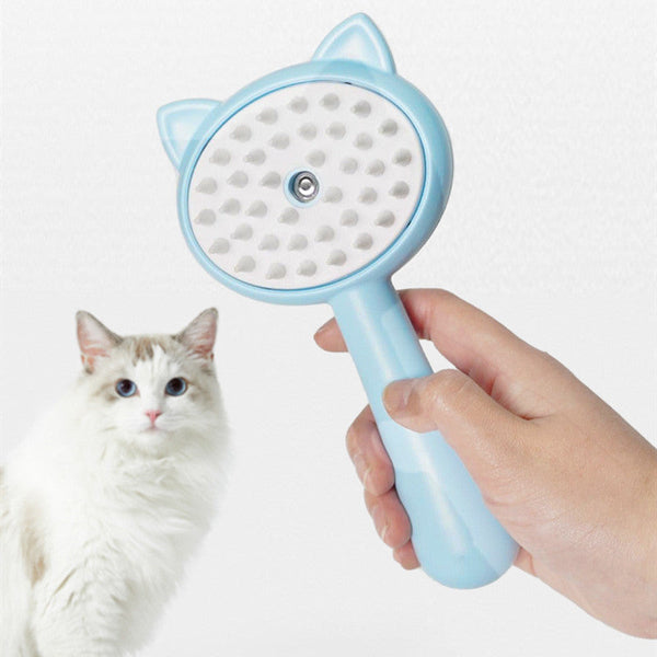 HKM-6724029 Cat Ear Electric Pet Hair Removal Brush for Dogs - Floating Bristle Design