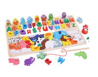 HKM-672403 Montessori Wooden Finger Counting Game for Early Learning Mathematics