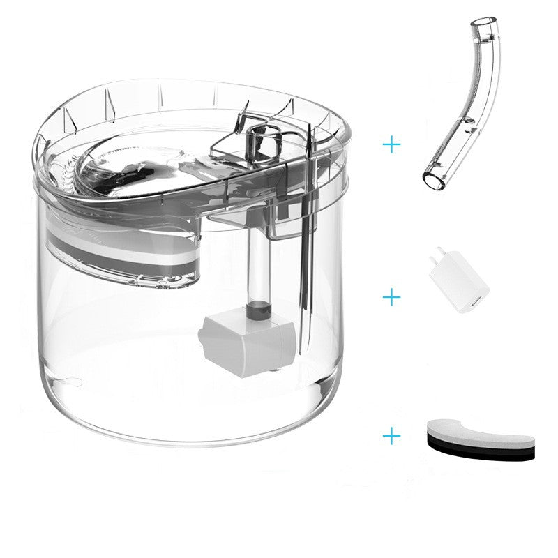 HKM-6724285 Automatic Pet Water Dispenser with 1.8L Capacity for Dogs and Cats, USB Powered