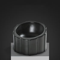 HKM-6724413 Sunflower Ceramic Cat and Dog Bowl - 200ml Capacity, 8x10x14.5cm Size