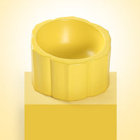 HKM-6724413 Sunflower Ceramic Cat and Dog Bowl - 200ml Capacity, 8x10x14.5cm Size