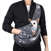 HKM-6724669 Portable Breathable Pet Shoulder Bag for Small Dogs and Puppies, Ultra-Light Oxford Cloth Design