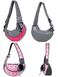 HKM-6724669 Portable Breathable Pet Shoulder Bag for Small Dogs and Puppies, Ultra-Light Oxford Cloth Design