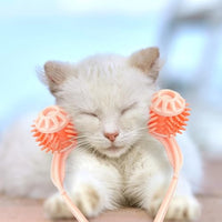 HKM-6725693 Pink Cat Massager Roller for Relaxing Head and Face Therapy