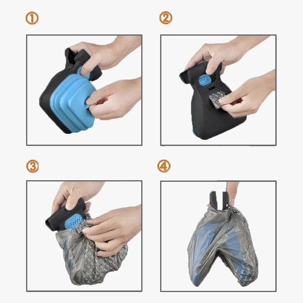 HKM-6726077 Dog Sanitary Care Set: Nail Grinder, Paw Grooming Kit, Toilet, Foot Washer, Garbage Bags