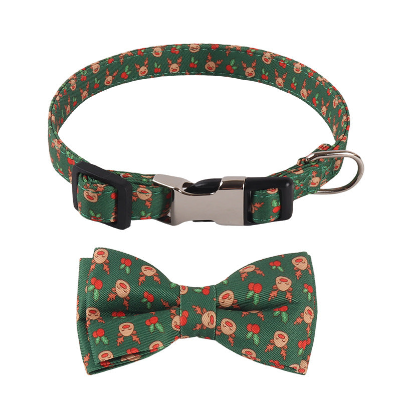 HKM-6726205 Sunflower Pattern Holiday Dog Collar with Hair Accessory