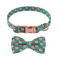 HKM-6726205 Sunflower Pattern Holiday Dog Collar with Hair Accessory