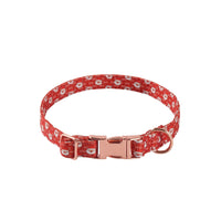 HKM-6726205 Sunflower Pattern Holiday Dog Collar with Hair Accessory
