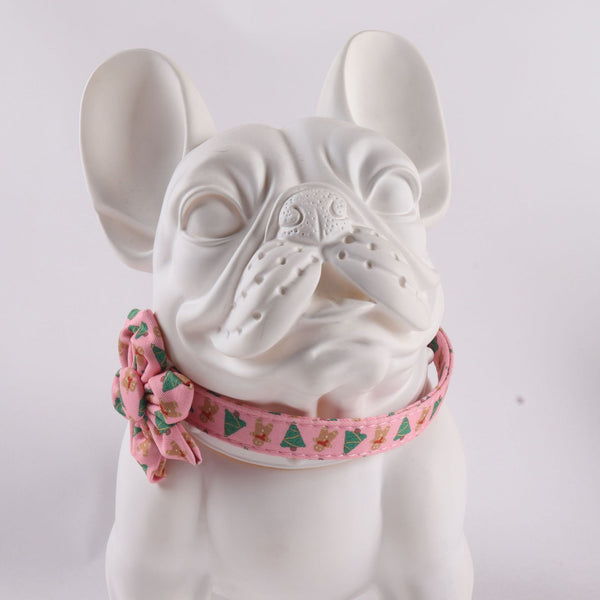 HKM-6726205 Sunflower Pattern Holiday Dog Collar with Hair Accessory