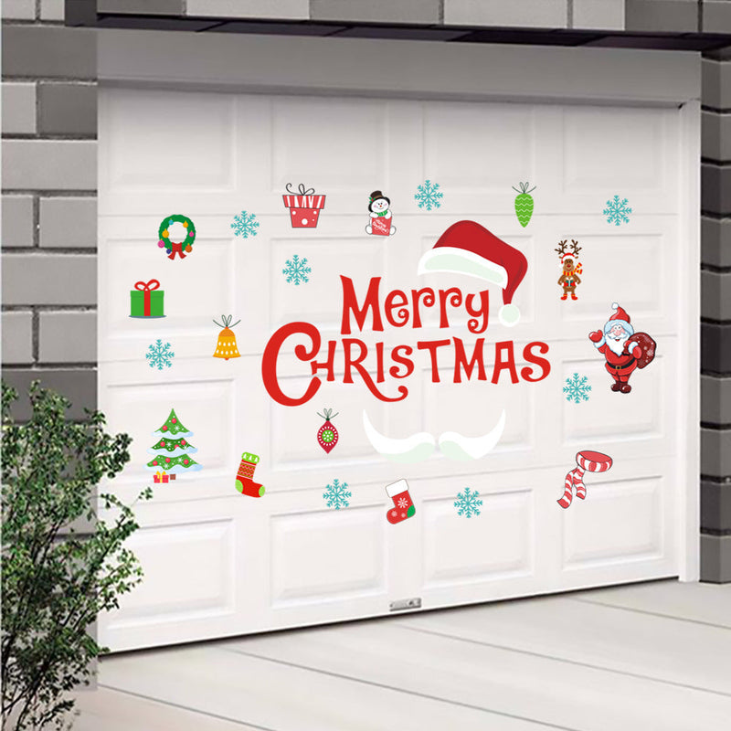 HKM-672723 Christmas Decorative Wall Stickers - PVC Removable Designs for Smooth Surfaces
