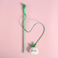 HKM-6729021 Interactive Plush Cat Teaser Toy with Bell and Sound - Various Fun Designs