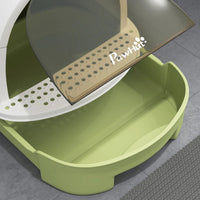 HKM-6729661 Covered Cat Litter Box with Scoop and Deodorizing Bags for Odor Control and Easy Cleaning