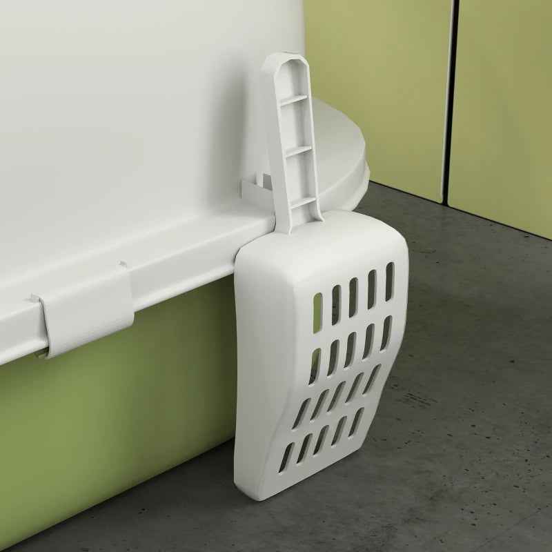HKM-6729661 Covered Cat Litter Box with Scoop and Deodorizing Bags for Odor Control and Easy Cleaning