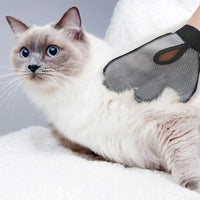HKM-6729789 Pet Grooming Glove for Bathing and Massage, Silicone Hair Removal Tool for Dogs and Cats