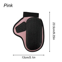 HKM-6729789 Pet Grooming Glove for Bathing and Massage, Silicone Hair Removal Tool for Dogs and Cats