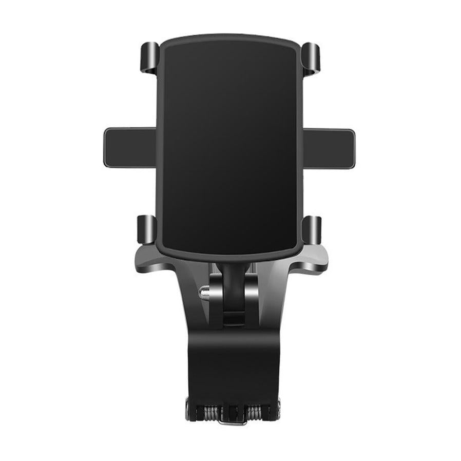 HKM-672979 Multi-Function Car Phone Holder for Dashboard, Rearview Mirror, and Sun Visor - Compatible with 3-7 Inch Devices