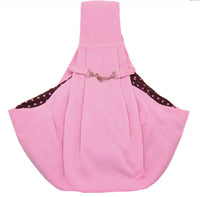 HKM-6730429 Folding Pet Shoulder Bag in Soft Cotton and Hemp - Available in Pink, Gray, Blue, and Canvas Lake Blue
