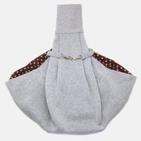 HKM-6730429 Folding Pet Shoulder Bag in Soft Cotton and Hemp - Available in Pink, Gray, Blue, and Canvas Lake Blue