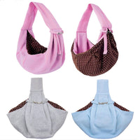 HKM-6730429 Folding Pet Shoulder Bag in Soft Cotton and Hemp - Available in Pink, Gray, Blue, and Canvas Lake Blue