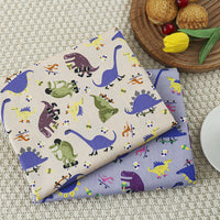 HKM-673107 Creative Cartoon Twill Printed Fabric - 100% Cotton, Animal Print, 160cm Wide, Versatile for Bedding, Clothing, and Home Decor