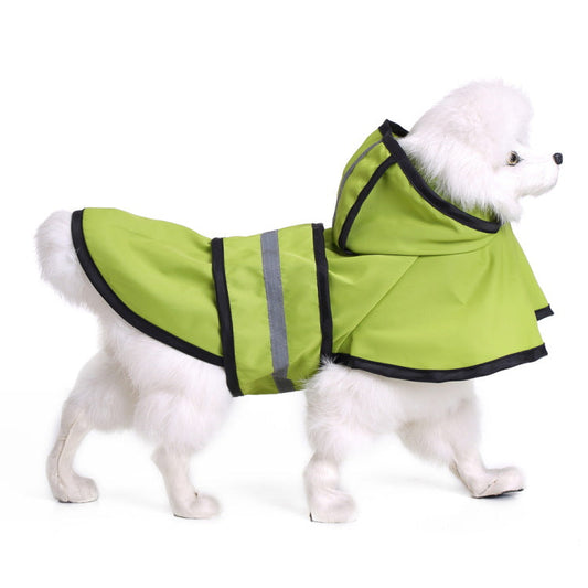 HKM-6732349 Water-Resistant Dog Raincoat Poncho in Various Sizes for All Breeds