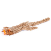 HKM-6733629 Plush Animal Pet Toy with Squeaker - Corduroy Black Squirrel, Raccoon, Rabbit, Wolf, Tiger, Leopard, Lion