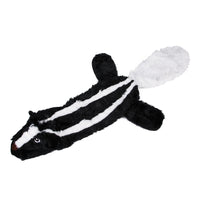 HKM-6733629 Plush Animal Pet Toy with Squeaker - Corduroy Black Squirrel, Raccoon, Rabbit, Wolf, Tiger, Leopard, Lion
